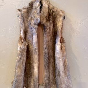 Faux fur vest